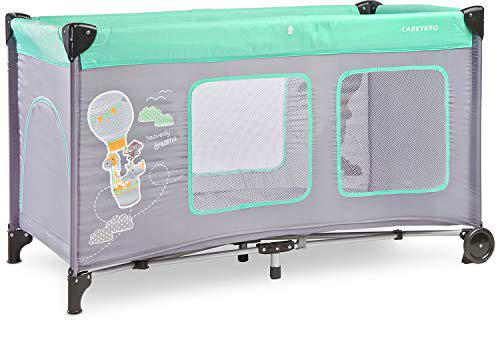 TERO-3842 Plus Minze - Cuna de viaje, color verde