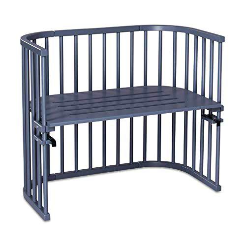 babybay - Cuna de colecho con ventilación extra, color gris