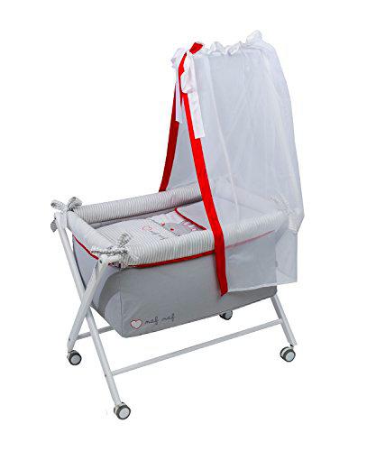 Naf Naf Minicuna + Textil Y Velo Rabbit, color Rojo