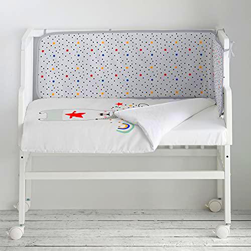 Naf Naf Minicuna Colecho + Textil Nordic Bear, Color Gris