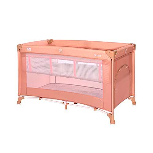 Torino 2 Lorelli - Cuna Plegable de 2 Niveles, Color Rosa