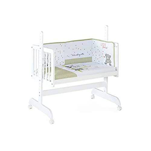 Lulu CASTAGNETTE Berceau Co-Dodo Avec Ensemble Kimbo et Lulu 55x85 cm Vert