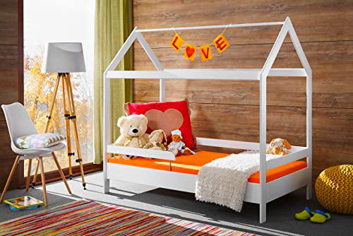 ASM Timmy - Cama Infantil (164 x 89 x 145 cm), Color Blanco
