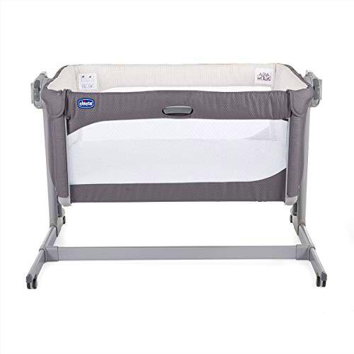 Cunas marca CHICCO. Modelo Cuna Next2Me Magic Moon Grey cuna.tienda