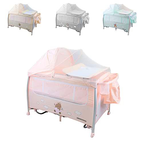 Cunas marca KIKKA BOO. Modelo Cuna de viaje 2 niveles Dreamy Bear