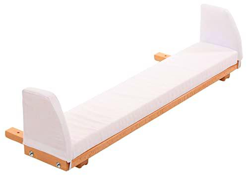 Extensión lateral de cuna de colecho babybay en color natural lacado con su extensión del colchón para los modelos Original y Midi