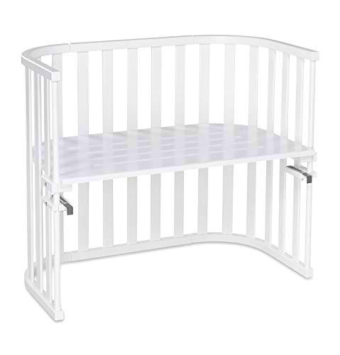 Babybay Maxi Advance Co-Sleeper, White Varnished, Multicolor