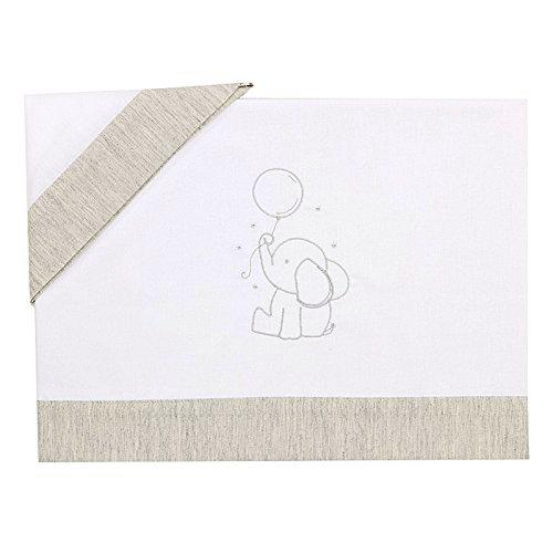 Bolín Bolón Baby - Sábanas de cuna, 60 x 120 cm, color gris