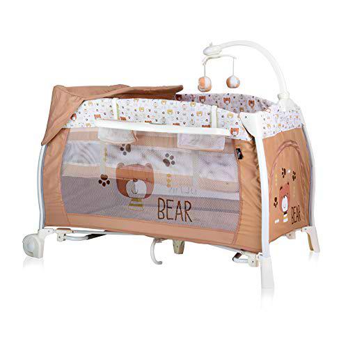 Lorelli Ilounge - Cuna plegable para bebé, color beige