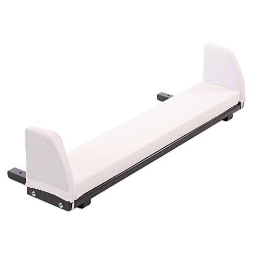 Extensión lateral de cuna de colecho babybay en color lacado en gris pizarra con su extensión del colchón para los modelos Original y Midi