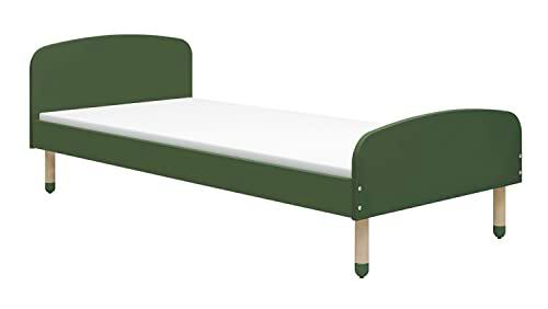 Cunas marca Flexa. Modelo Cama individual verde oscura 90 x 190 cm