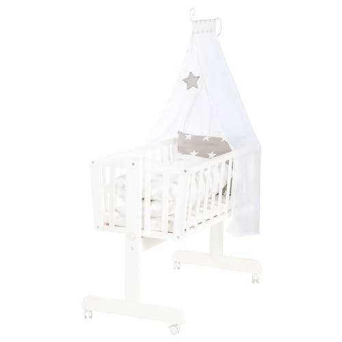 roba Cuna de Bebé &quot;Little Stars&quot; de Madera - 40 x 90 cm