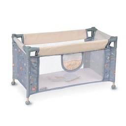 DE CUEVAS TOYS- Cuna, Color Blanco y Azul (50080)