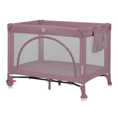 lionelo Laura Cuna de Viaje 2 en 1 hasta 15 kg Cuna Parque Bebe de 0 a 36 Meses Entrada Lateral Colchón de Espuma T25