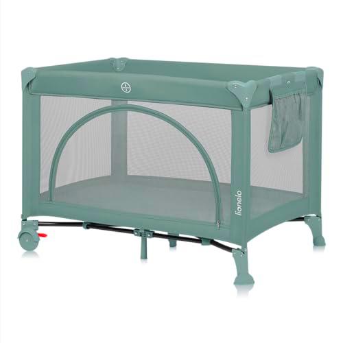 lionelo Laura Cuna de Viaje 2 en 1 hasta 15 kg Cuna Parque Bebe de 0 a 36 Meses Entrada Lateral Colchón de Espuma T25