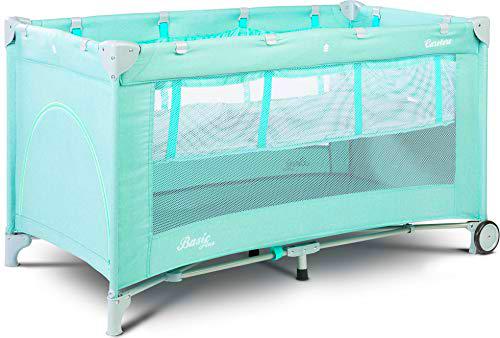 TERO-3934 Basic Plus Minze - Cuna de viaje, color verde