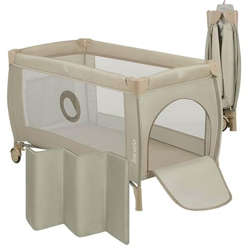 LIONELO Stefi Plus Cuna de Viaje para Bebé con Puerta Lateral