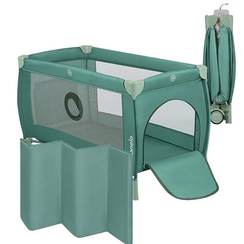 LIONELO Stefi Plus Cuna de Viaje para Bebé con Puerta Lateral